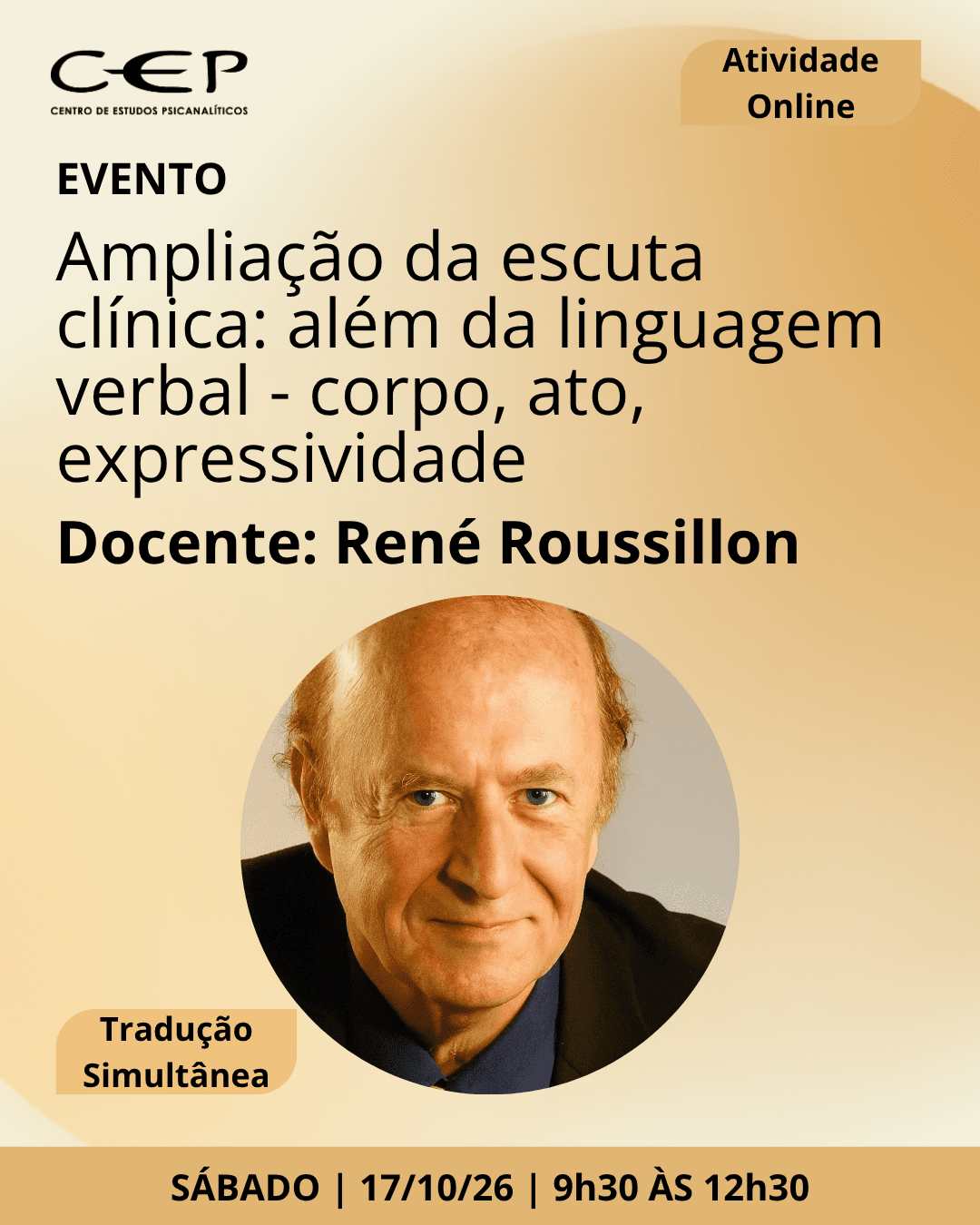 Evento com René Roussillon